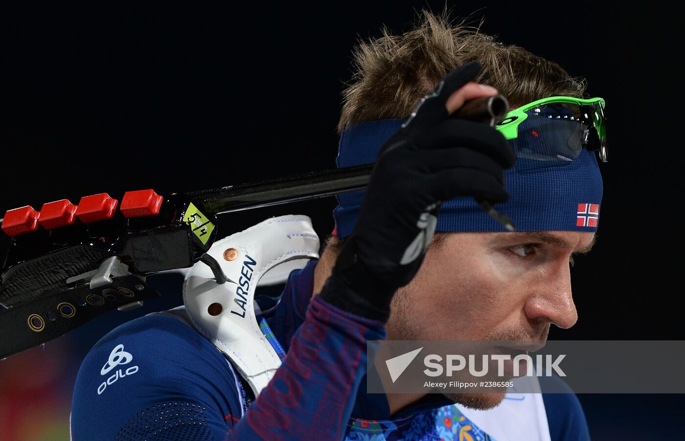 2014 Winter Olympics. Biathlon. Men. Relay