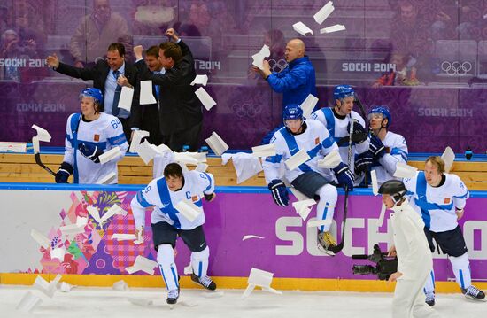 2014 Winter Olympics. Ice hockey. Men. Bronze medal match