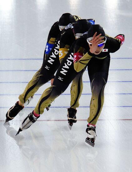 2014 Winter Olympics. Speed skating. Women. Team pursuit. Finals