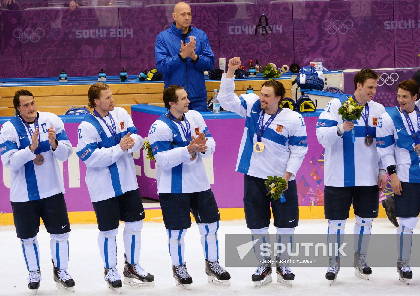 2014 Winter Olympics. Ice hockey. Men. Bronze medal match