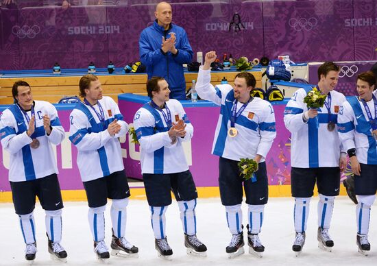2014 Winter Olympics. Ice hockey. Men. Bronze medal match