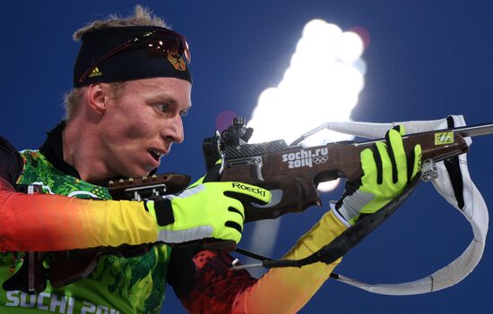 2014 Winter Olympics. Biathlon. Men. Relay