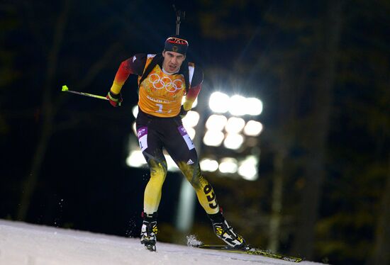 2014 Winter Olympics. Biathlon. Men. Relay