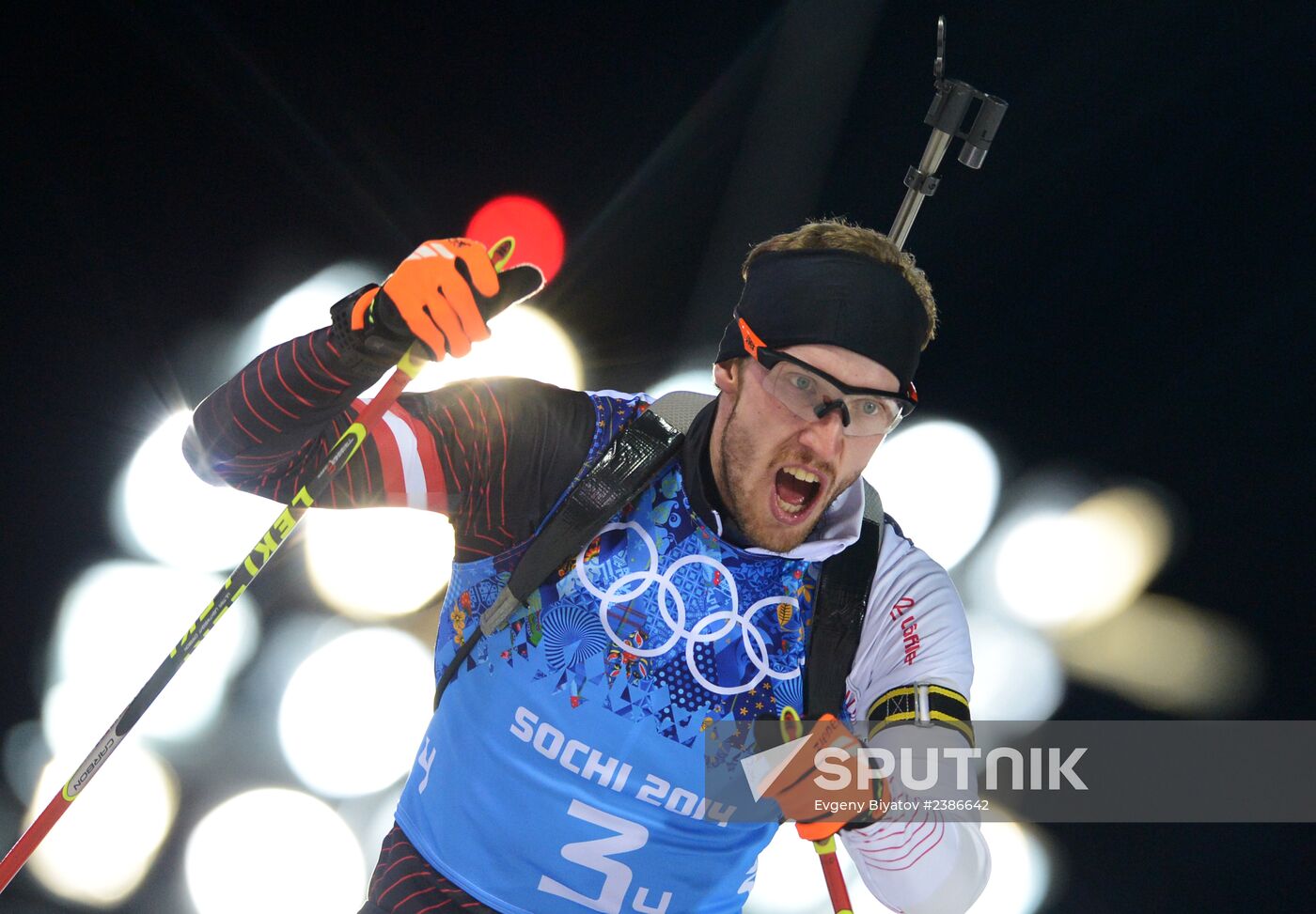2014 Winter Olympics. Biathlon. Men. Relay