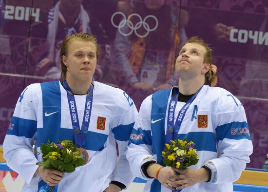 2014 Winter Olympics. Ice hockey. Men. Bronze medal match