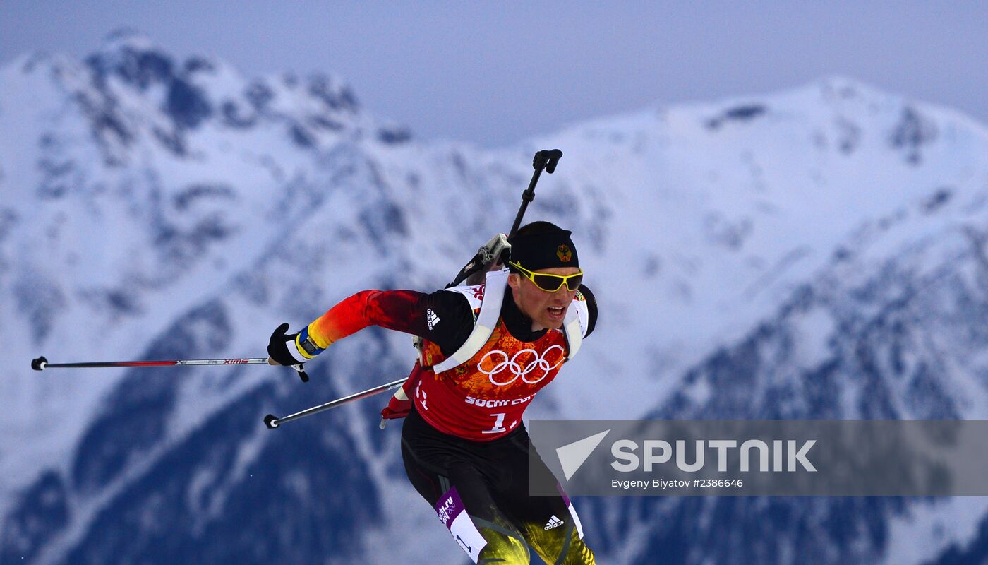 2014 Winter Olympics. Biathlon. Men. Relay