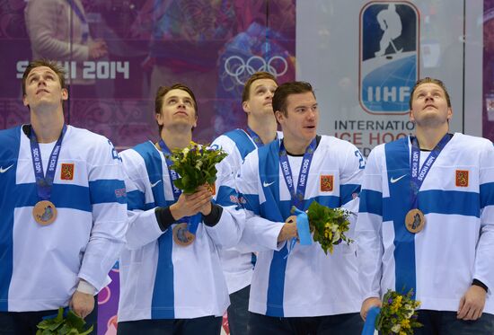 2014 Winter Olympics. Ice hockey. Men. Bronze medal match