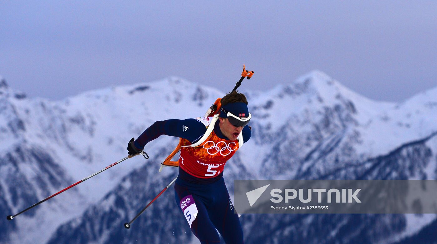 2014 Winter Olympics. Biathlon. Men. Relay