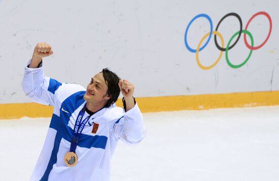 2014 Winter Olympics. Ice hockey. Men. Bronze medal match