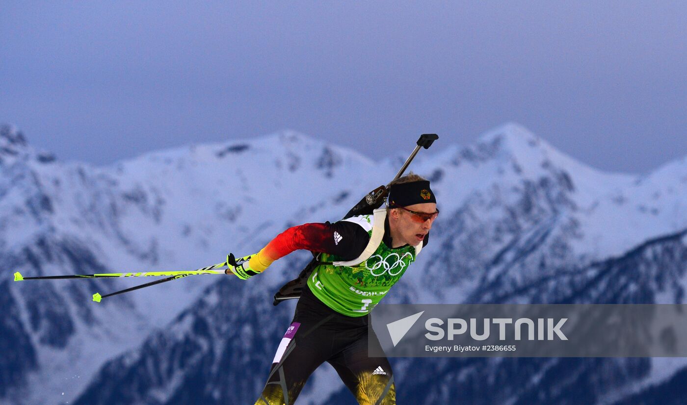 2014 Winter Olympics. Biathlon. Men. Relay