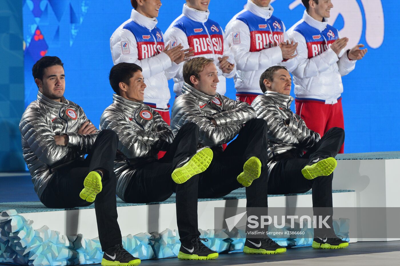 2014 Winter Olympics. Medal ceremony. Day Fifteen