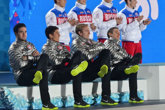 2014 Winter Olympics. Medal ceremony. Day Fifteen