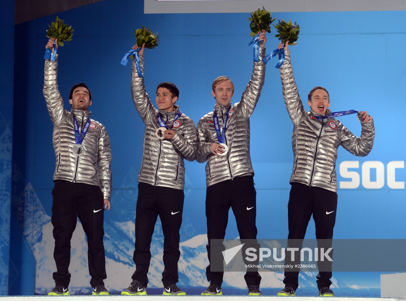 2014 Winter Olympics. Medal ceremony. Day Fifteen