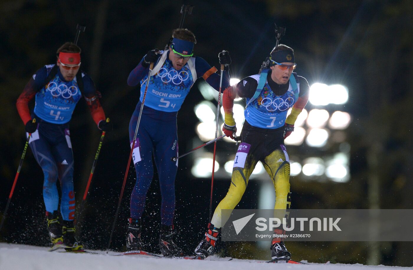 2014 Winter Olympics. Biathlon. Men. Relay