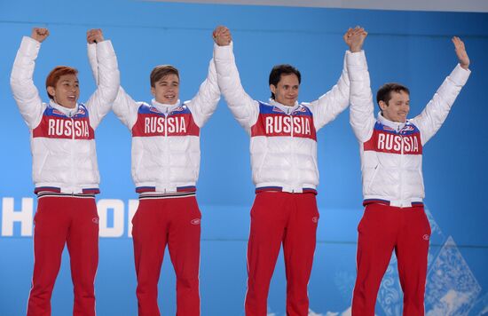 2014 Winter Olympics. Medal ceremony. Day Fifteen