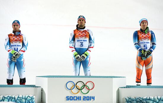 2014 Winter Olympics. Alpine skiing. Men. Slalom