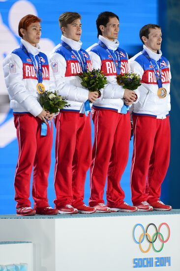 2014 Winter Olympics. Medal ceremony. Day Fifteen