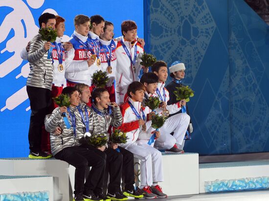 2014 Winter Olympics. Medal ceremony. Day Fifteen