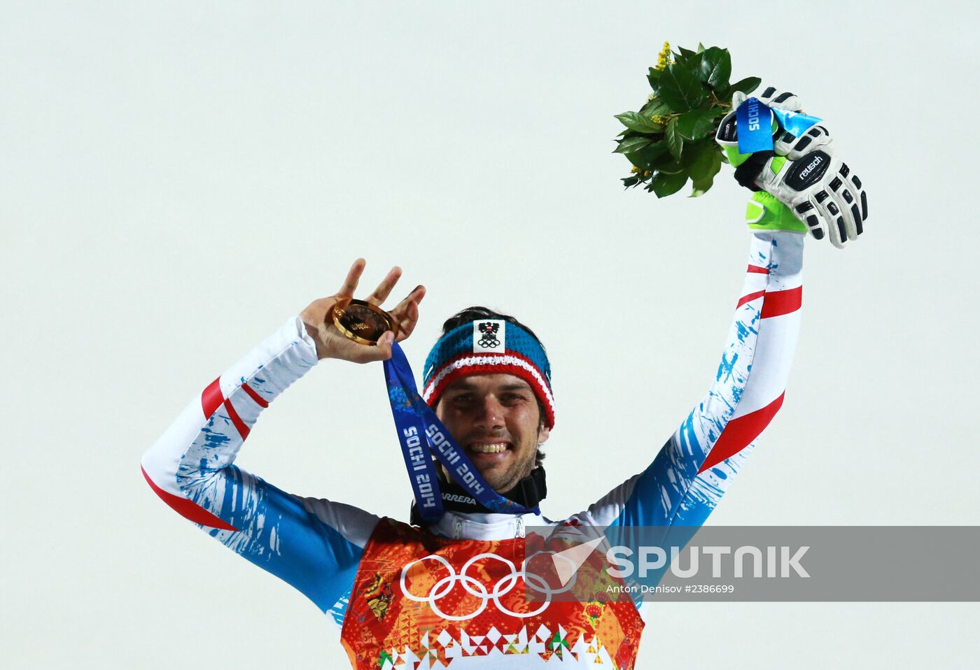 2014 Winter Olympics. Alpine skiing. Men. Slalom