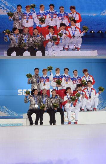 2014 Winter Olympics. Medal ceremony. Day Fifteen