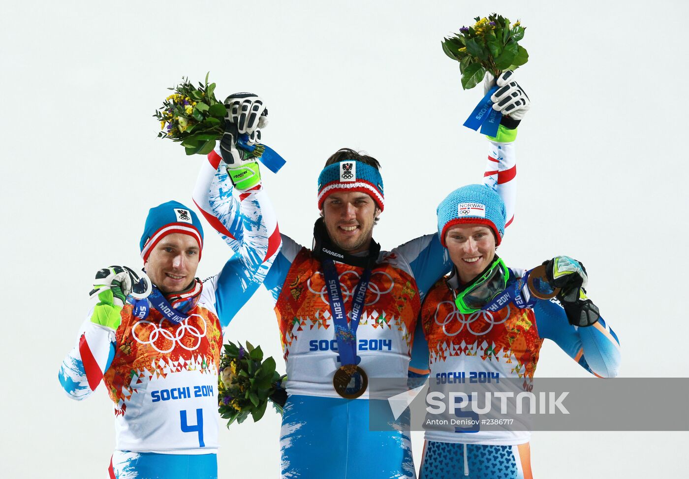 2014 Winter Olympics. Alpine skiing. Men. Slalom