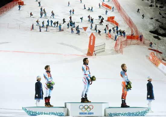 2014 Winter Olympics. Alpine skiing. Men. Slalom