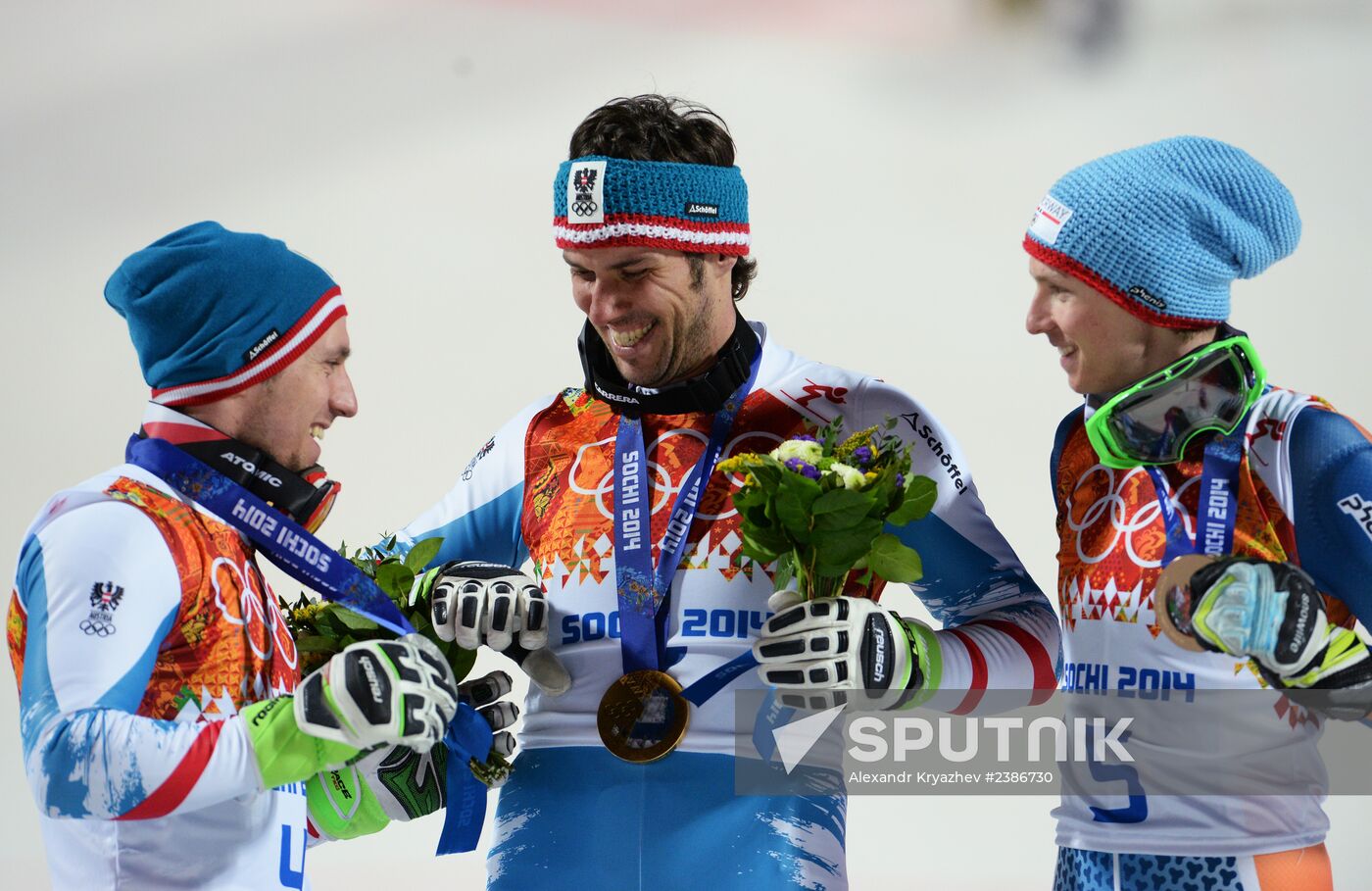 2014 Winter Olympics. Alpine skiing. Men. Slalom
