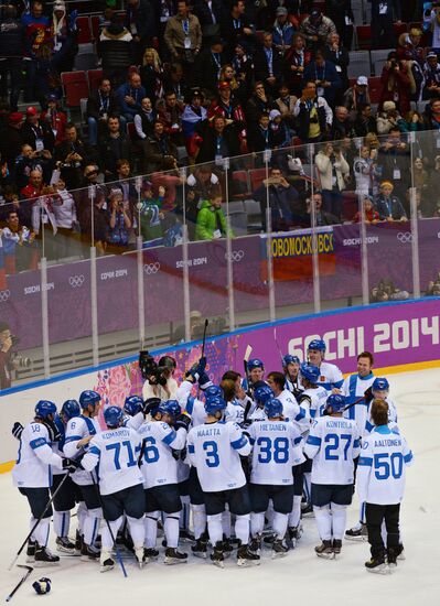 2014 Winter Olympics. Ice hockey. Men. Bronze medal match