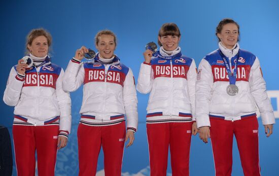 2014 Winter Olympics. Medal ceremony. Day Fifteen