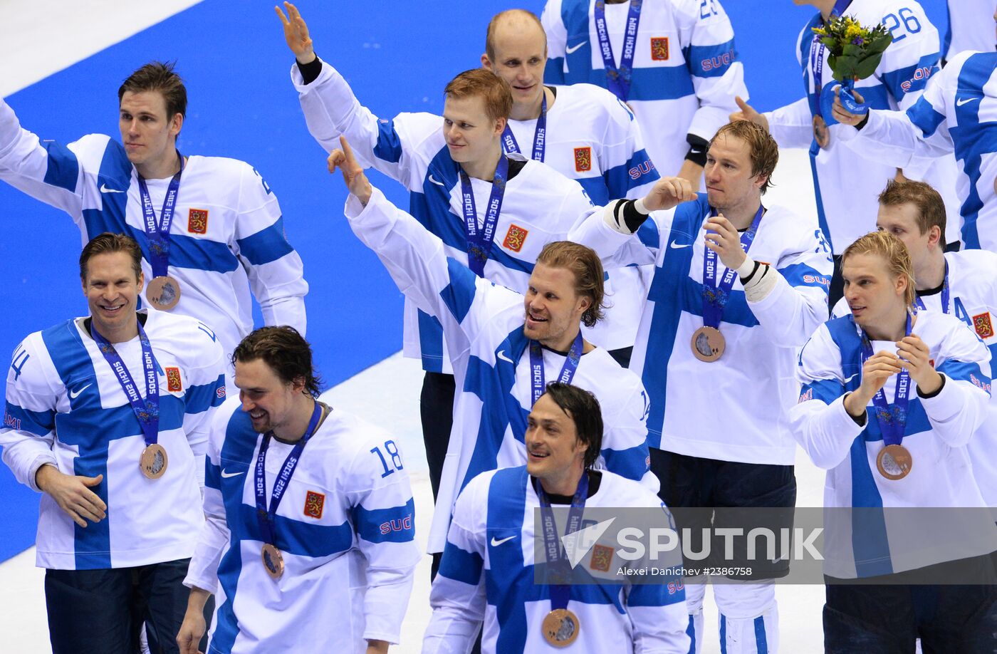 2014 Winter Olympics. Ice hockey. Men. Bronze medal match