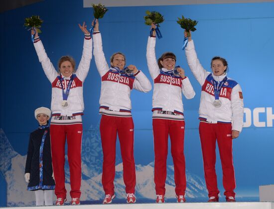 2014 Winter Olympics. Medal ceremony. Day Fifteen