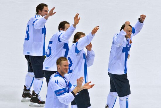 2014 Winter Olympics. Ice hockey. Men. Bronze medal match