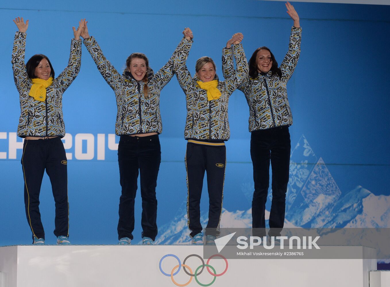 2014 Winter Olympics. Medal ceremony. Day Fifteen
