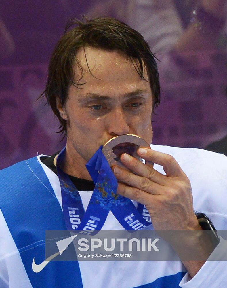 2014 Winter Olympics. Ice hockey. Men. Bronze medal match
