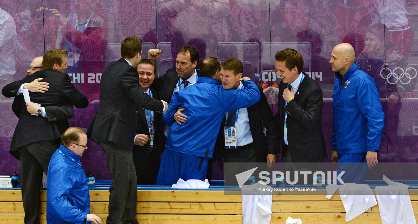 2014 Winter Olympics. Ice hockey. Men. Bronze medal match