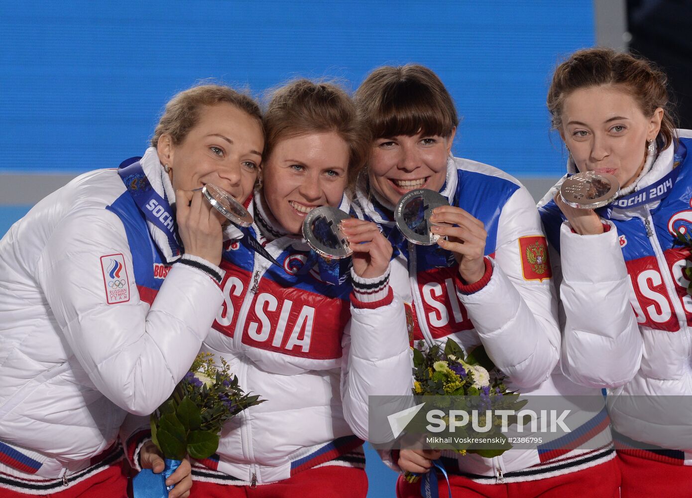 2014 Winter Olympics. Medal ceremony. Day Fifteen