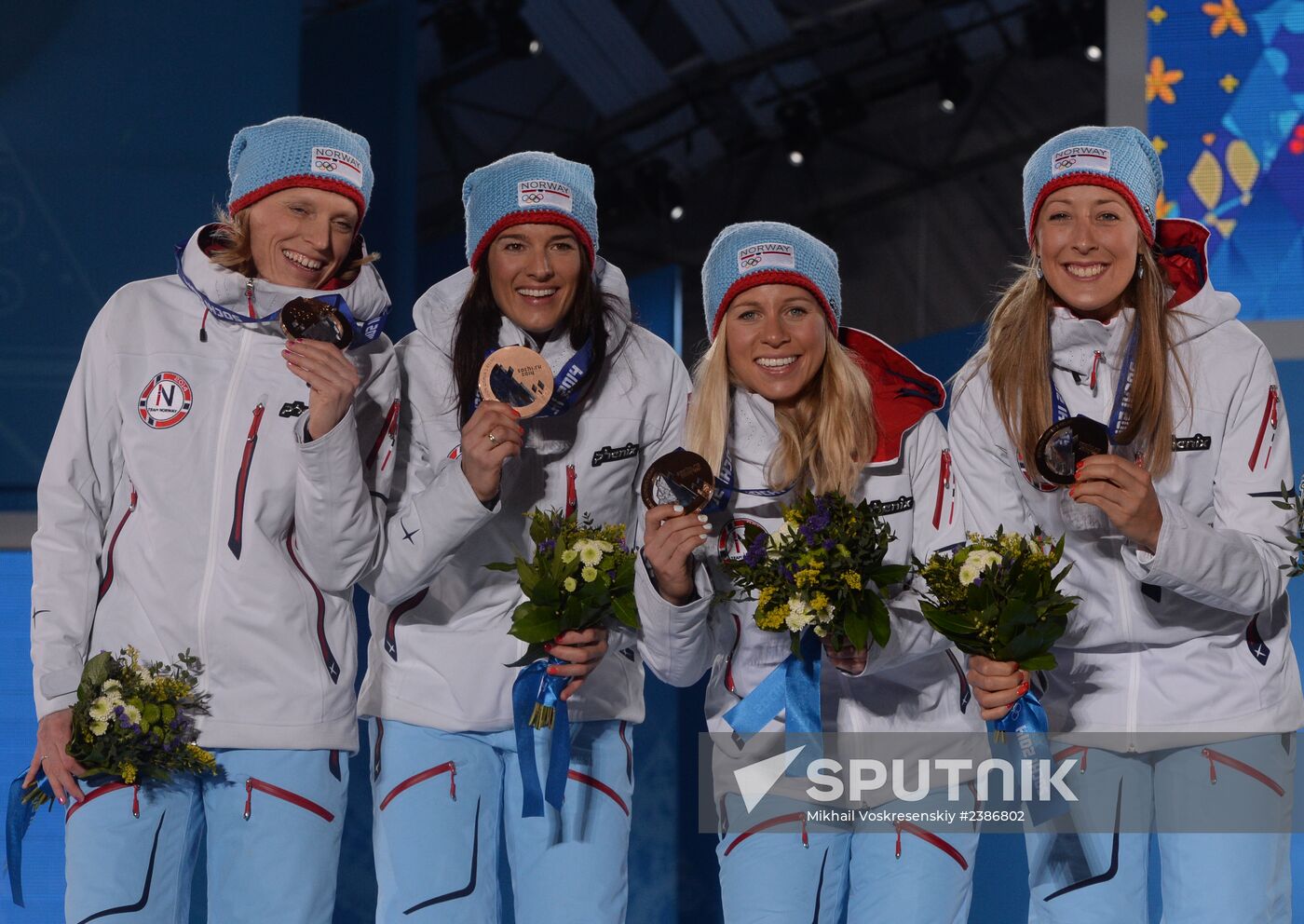 2014 Winter Olympics. Medal ceremony. Day Fifteen