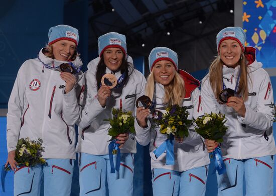 2014 Winter Olympics. Medal ceremony. Day Fifteen