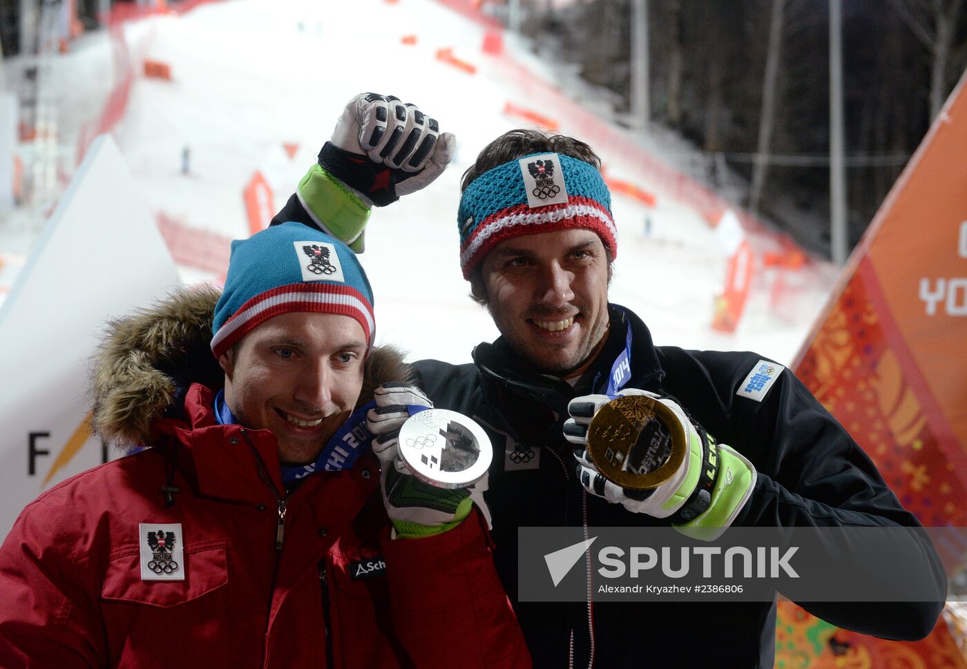 2014 Winter Olympics. Alpine skiing. Men. Slalom