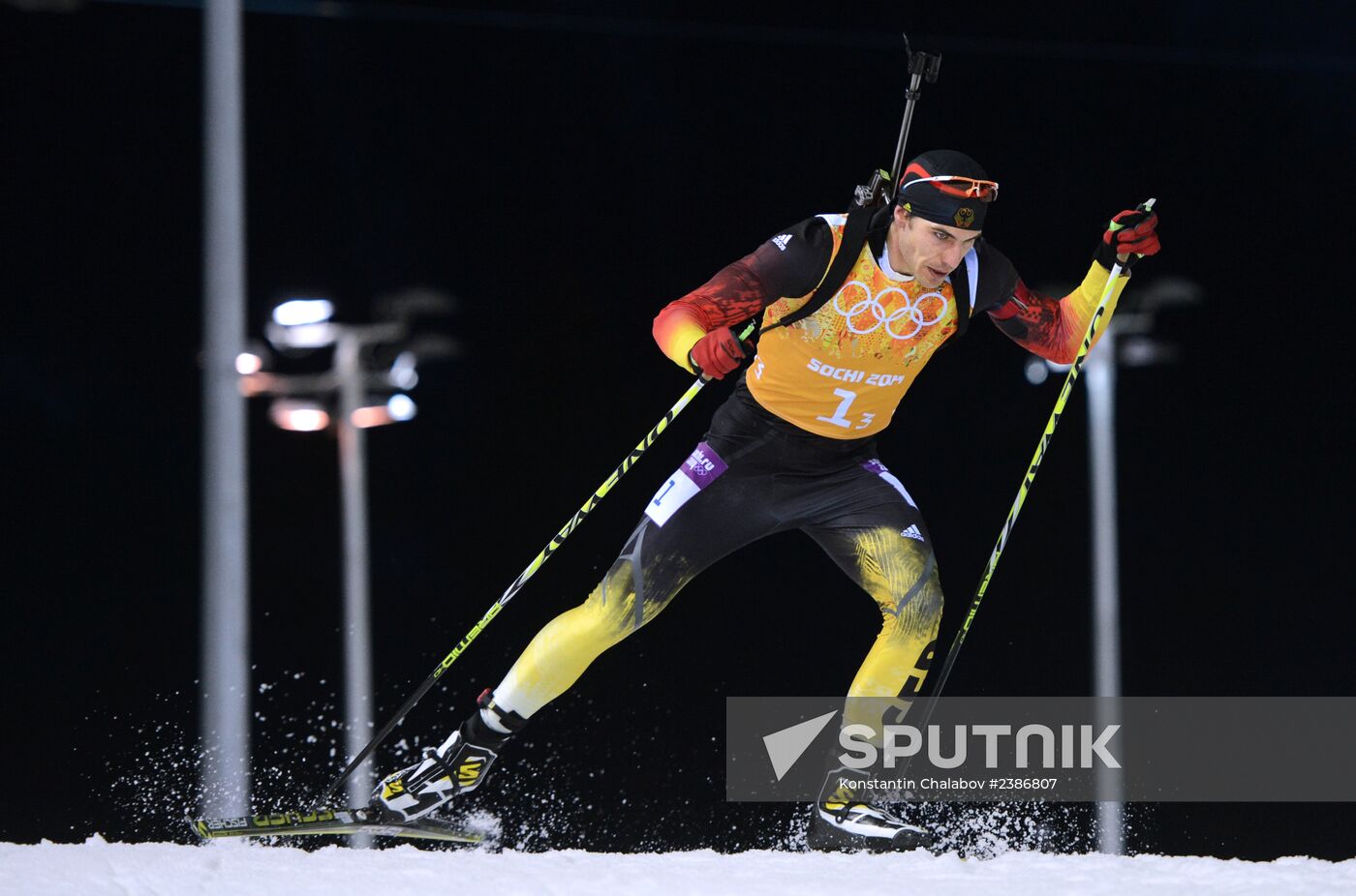 2014 Winter Olympics. Biathlon. Men. Relay