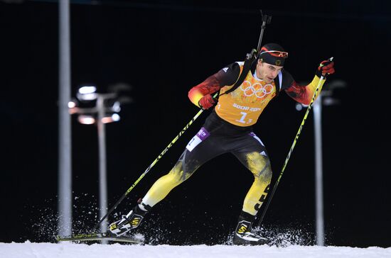 2014 Winter Olympics. Biathlon. Men. Relay