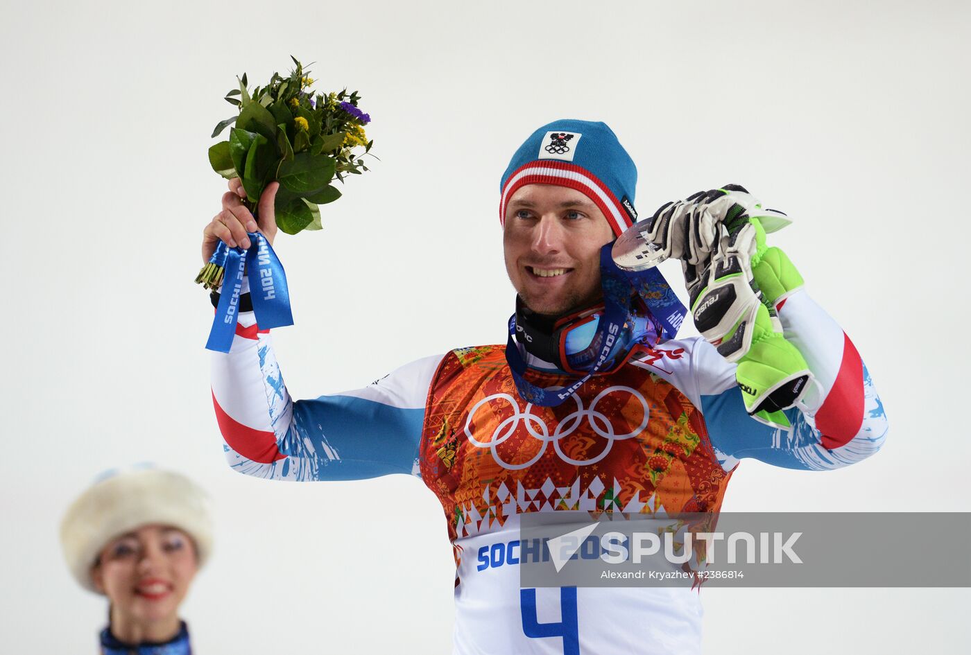 2014 Winter Olympics. Alpine skiing. Men. Slalom