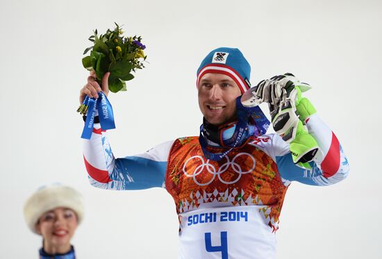 2014 Winter Olympics. Alpine skiing. Men. Slalom