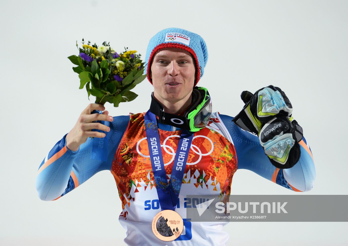 2014 Winter Olympics. Alpine skiing. Men. Slalom