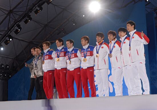 2014 Winter Olympics. Medal ceremony. Day Fifteen