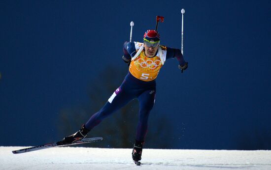 2014 Winter Olympics. Biathlon. Men. Relay