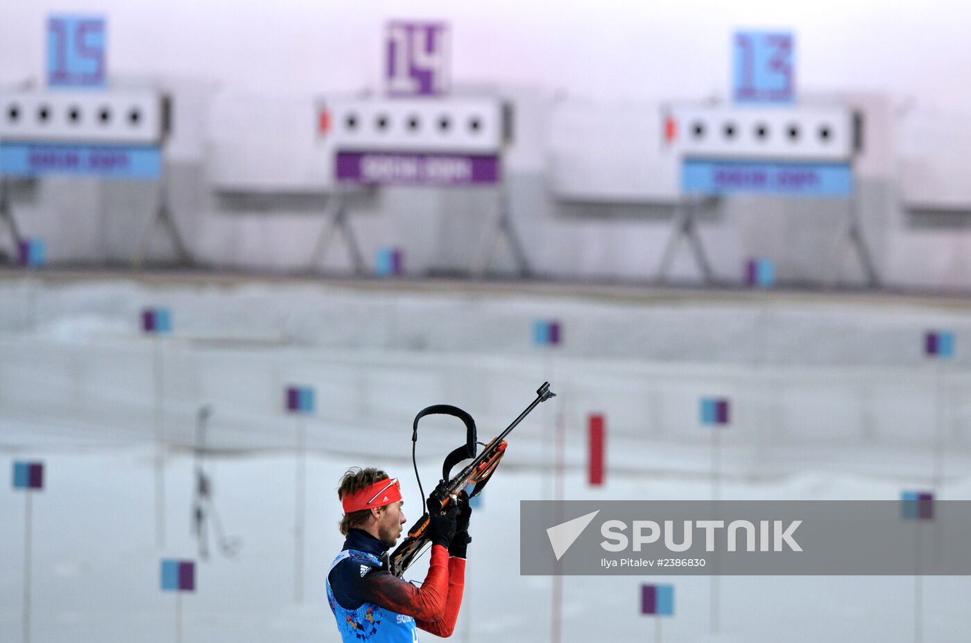 2014 Winter Olympics. Biathlon. Men. Relay