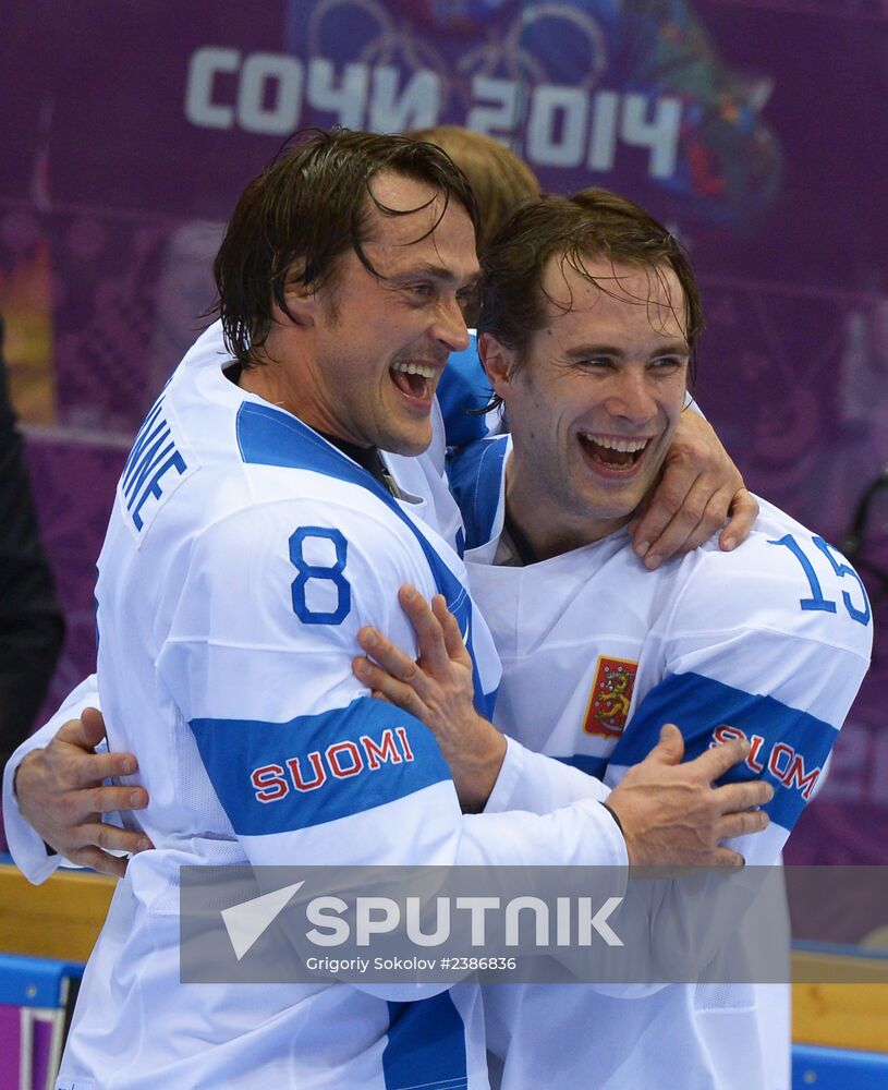 2014 Winter Olympics. Ice hockey. Men. Bronze medal match