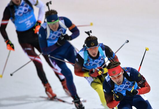 2014 Winter Olympics. Biathlon. Men. Relay