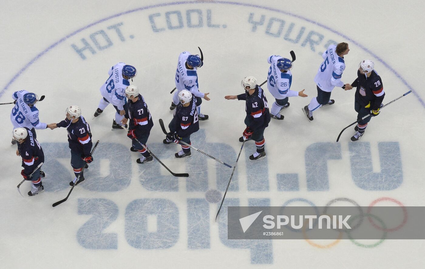 2014 Winter Olympics. Ice hockey. Men. Bronze medal match
